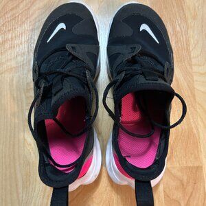 Nike Free RN 5.0 GS Running Shoes Black Silver Pink